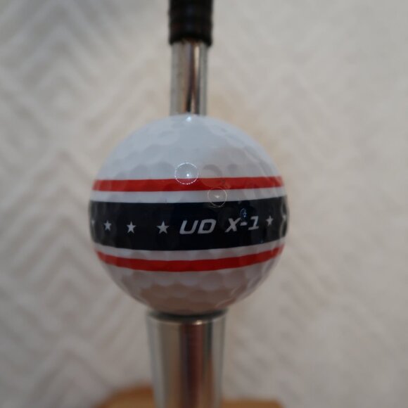 First Flight Eagle Wood Driver Beer Tap Handle w/Nitro 4 Patriotic Golf Ball - Picture 7 of 7